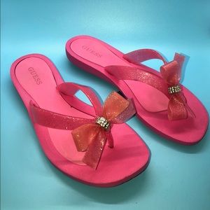 Pink flip flops
